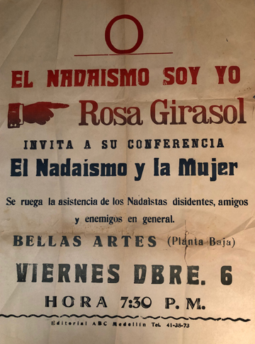 Poster (small) el nadaismo soy yo Rosa Girasol