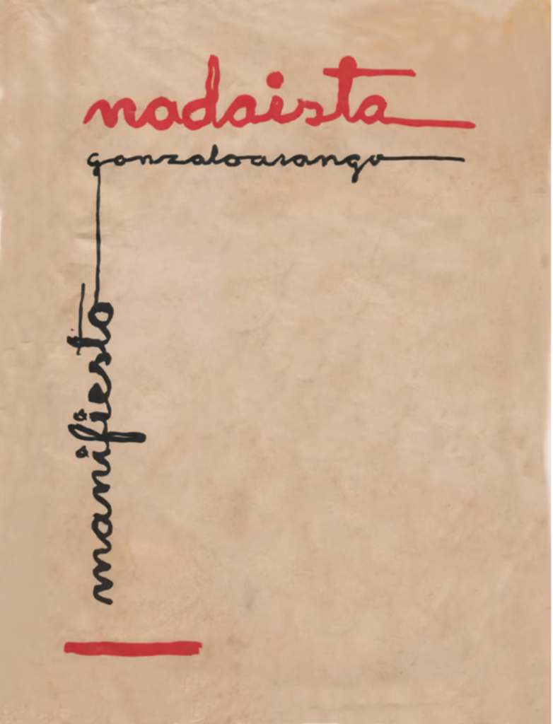 Manifiesto Nadaísta - Gonzalo Arango