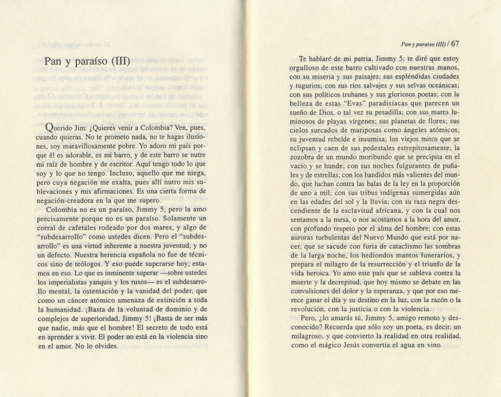 Pan y paraíso - Gonzalo Arango