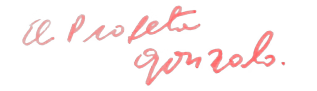 El profeta Gonzalo FIRMA