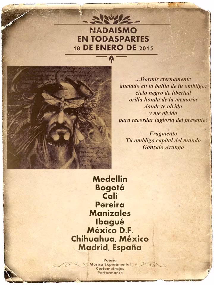 nadaismo en Todaspartes 2015 generico - Gonzalo Arango